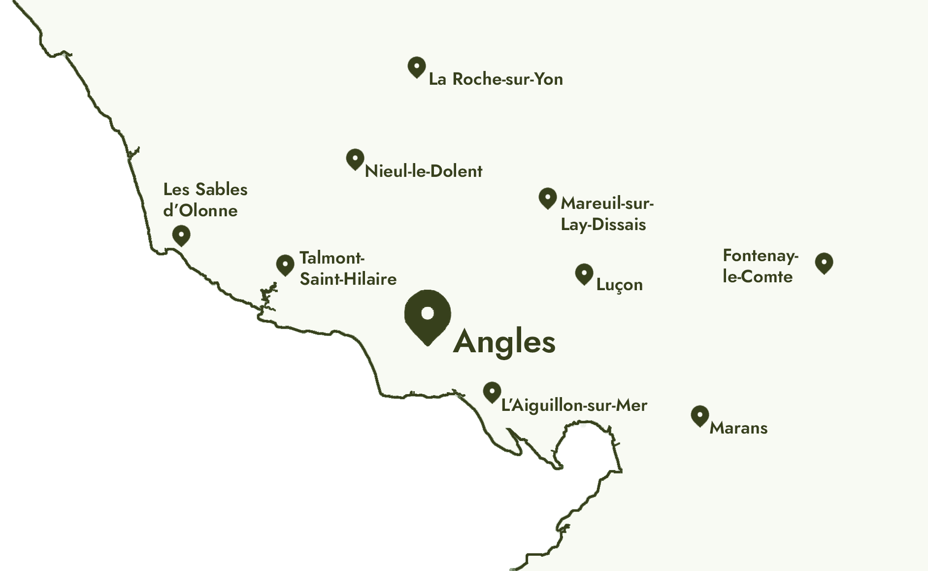 Carte de la zone d'intervention